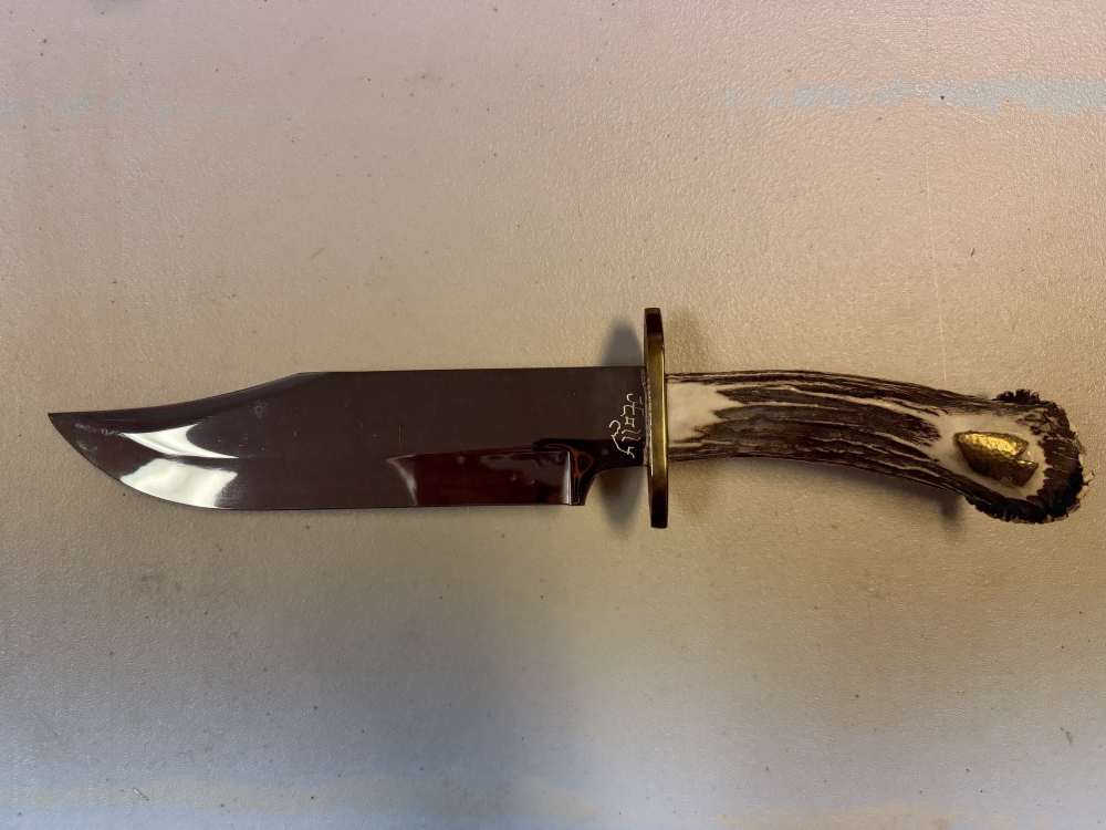 Bob Miller/Holly Knives Custom Bowie Knife - Includes Display Case-img-0
