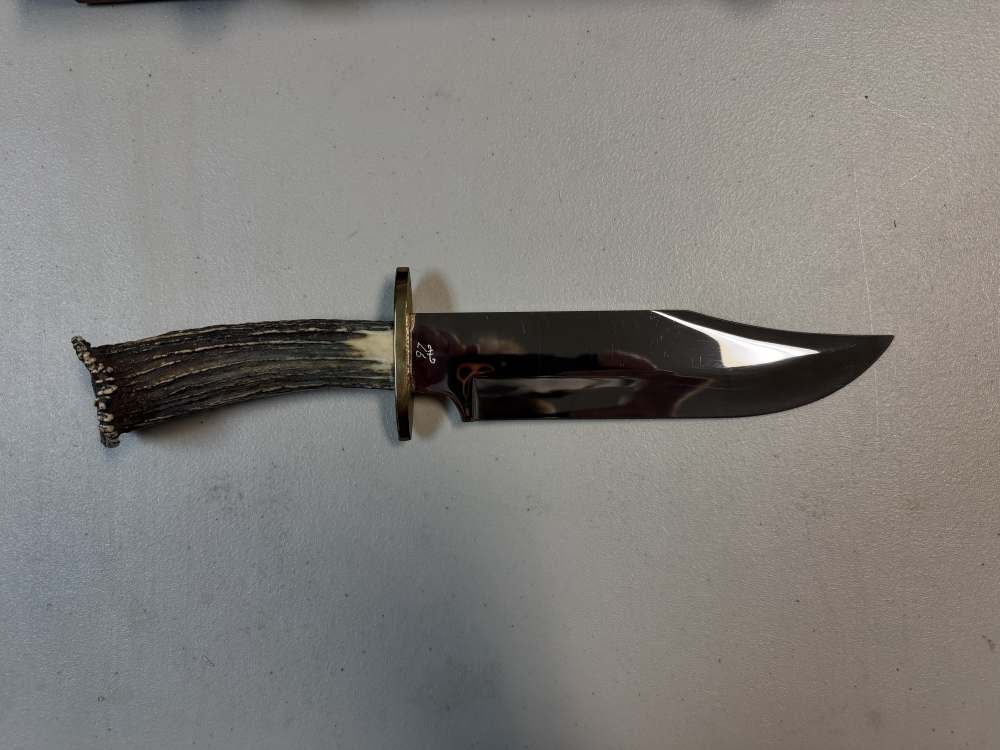Bob Miller/Holly Knives Custom Bowie Knife - Includes Display Case-img-1