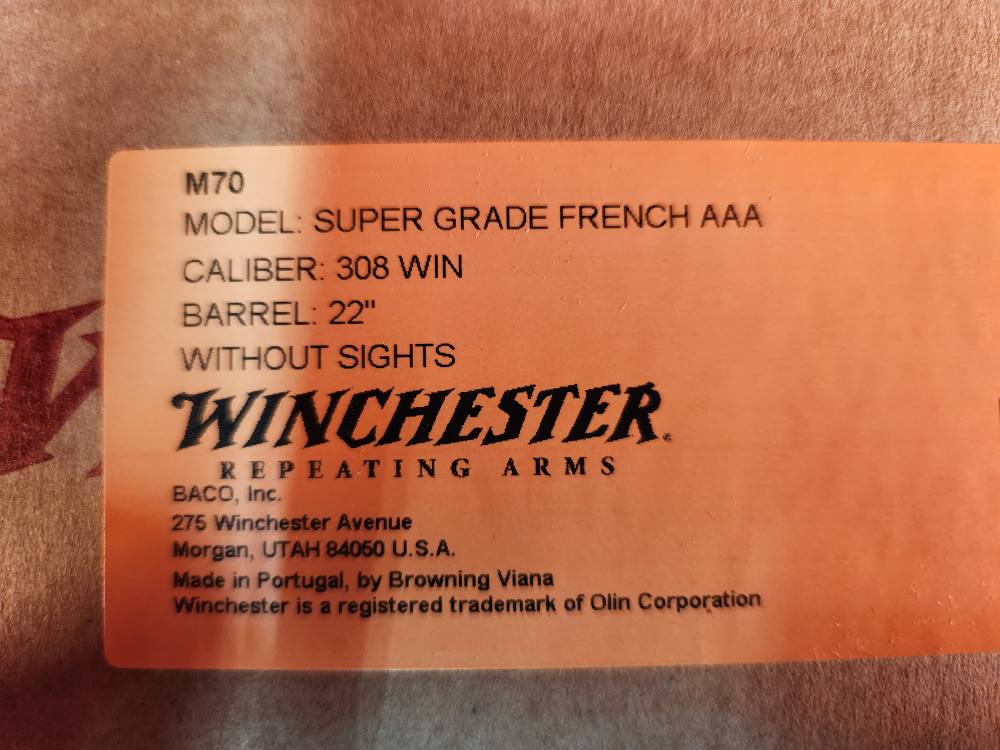 WINCHESTER MODEL 70 SUPER GRADE AAA FRENCH WALNUT 308WIN NEW! NO CC FEES!-img-16