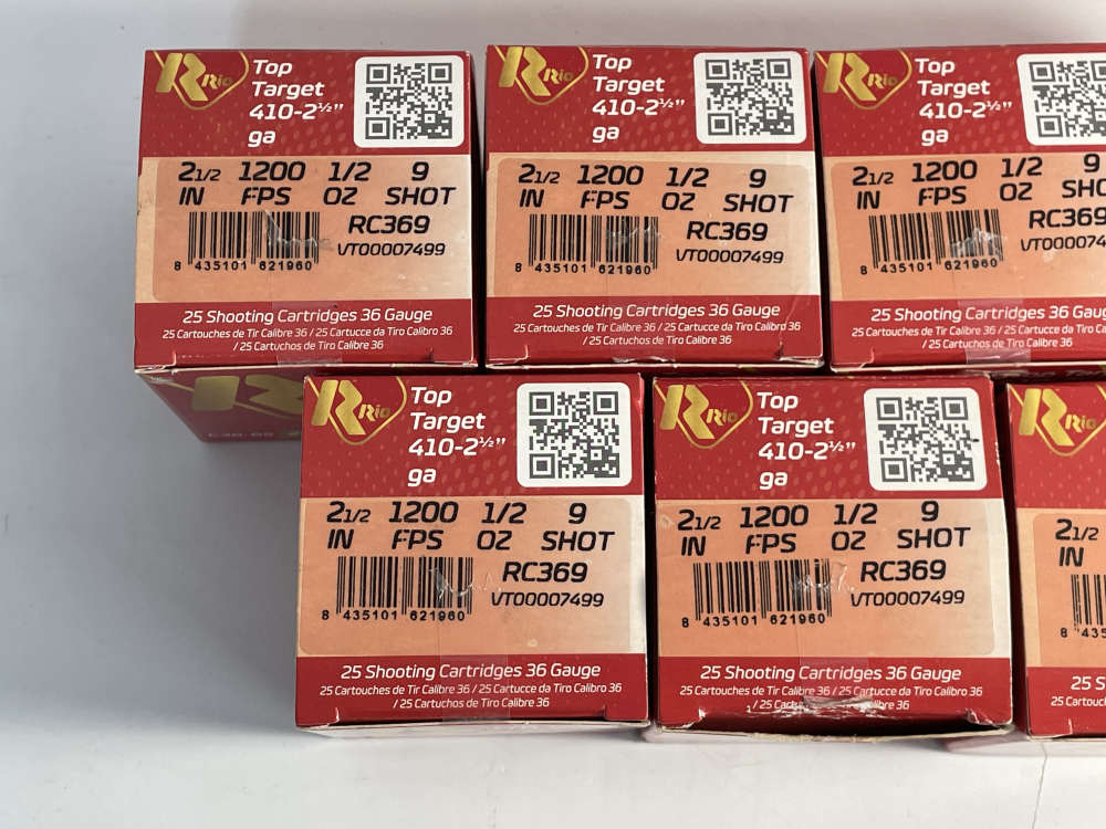 Rio Top Target .410 BORE, 2-1-2in. 9 Shot - 25rds (7 Boxes, 173rds Total)-img-1