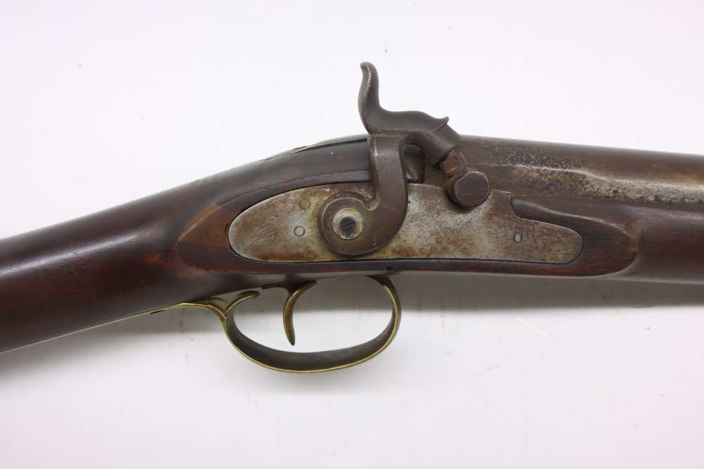unmarked 1800's made percussion 69 caliber 38" barrel #26070006A-img-0