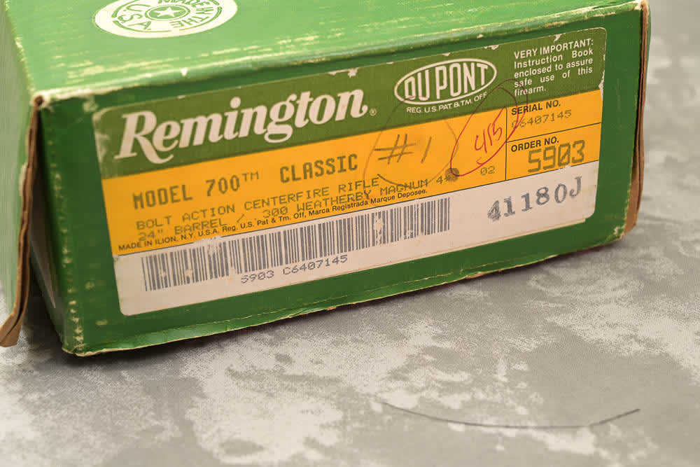 1989 Remington 700 Classic .300 Weatherby Mag 24" 98% * ORIG BOX-img-2