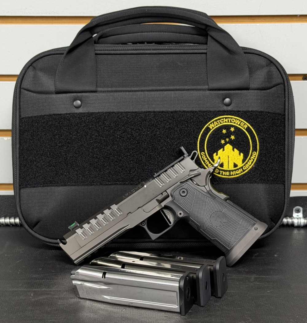 Watchtower Apache .9mm, 17+1, x3 Magazines, 5"/ 8.5" OAL w/ OEM Case-img-1