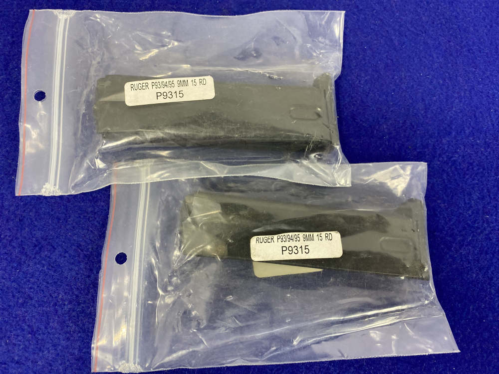 (2) Ruger P-Series P93 P94 P95 9mm 15-Round Magazines *15-ROUND CAPACITY*-img-4