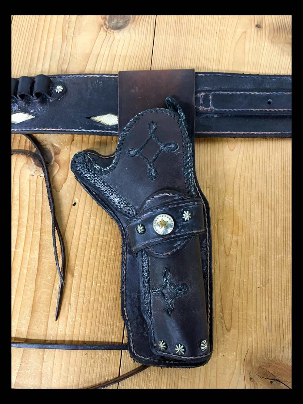Lot of 3 Western Holster Rigs 2-Hunter 1-Unknown-img-5