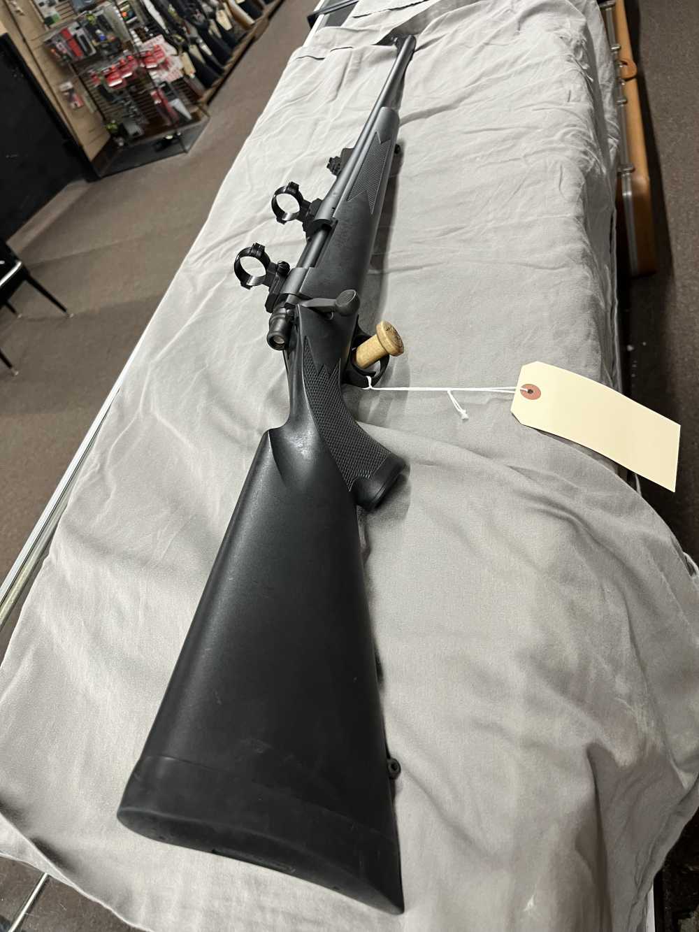 Remington 700 ADL Synthetic 270 Win with open sights Non Key Lock Bolt-img-0