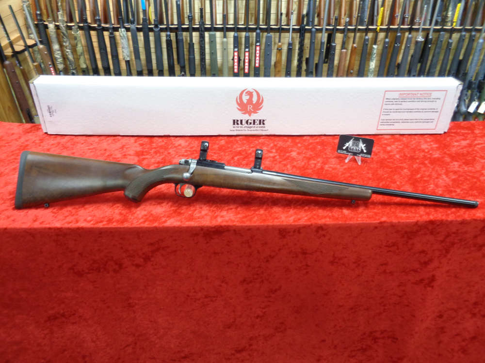 Ruger Model 77/17 17 WSM 20" THREADED Barrel Scope Rings Wood Stock I TRADE-img-0