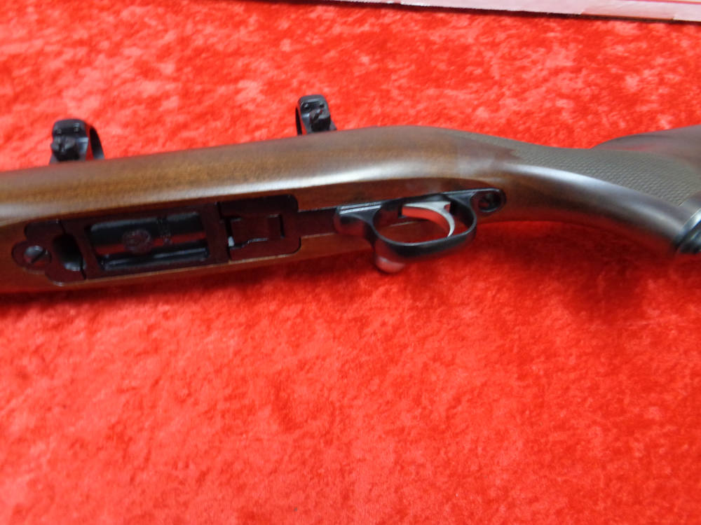 Ruger Model 77/17 17 WSM 20" THREADED Barrel Scope Rings Wood Stock I TRADE-img-15