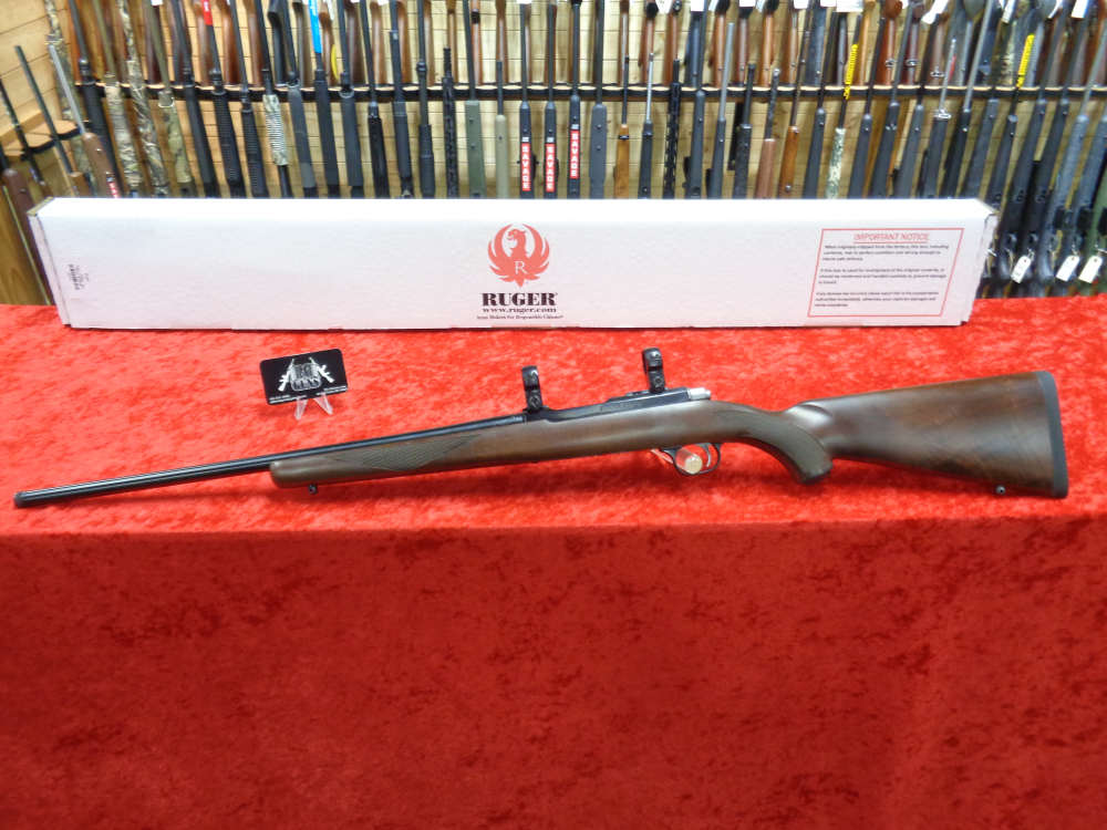 Ruger Model 77/17 17 WSM 20" THREADED Barrel Scope Rings Wood Stock I TRADE-img-1