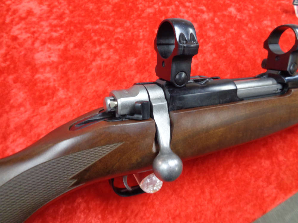 Ruger Model 77/17 17 WSM 20" THREADED Barrel Scope Rings Wood Stock I TRADE-img-4