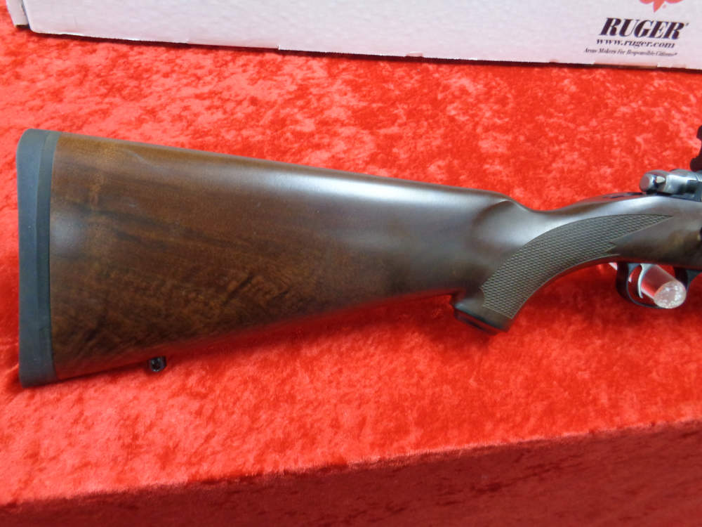 Ruger Model 77/17 17 WSM 20" THREADED Barrel Scope Rings Wood Stock I TRADE-img-3