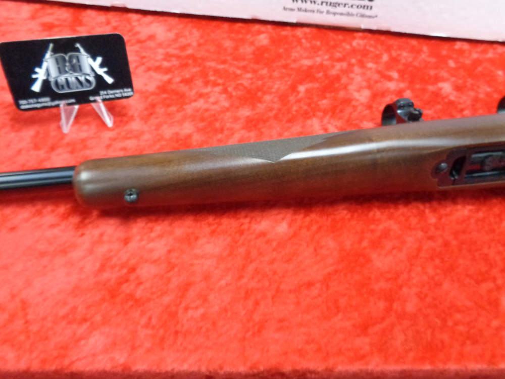 Ruger Model 77/17 17 WSM 20" THREADED Barrel Scope Rings Wood Stock I TRADE-img-17