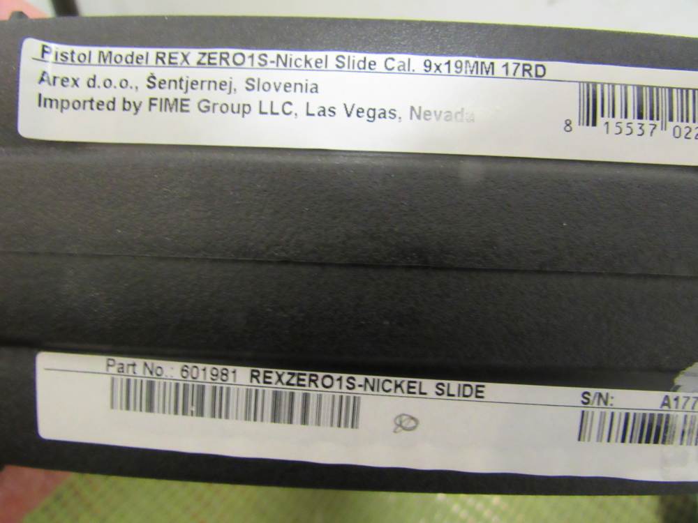FIME Rex Zero 1S 9mm full-size, hammer-fired, semi-auto NOS -img-2