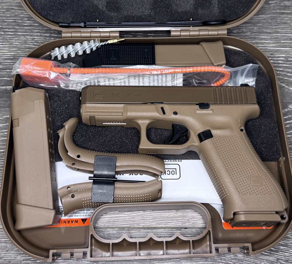 Glock 19X 9mm Tan / FDE NIB-img-0