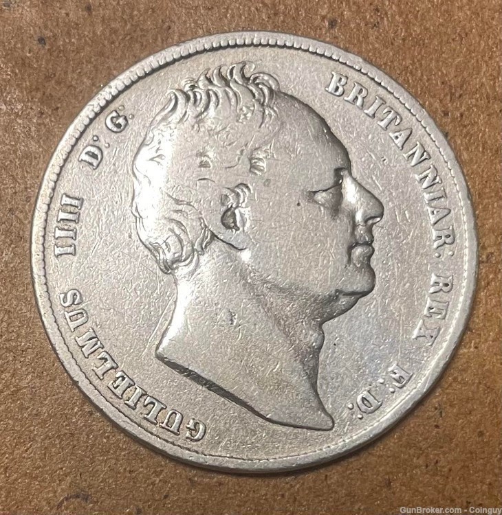 British 1837 Half Crown, William IV-img-0