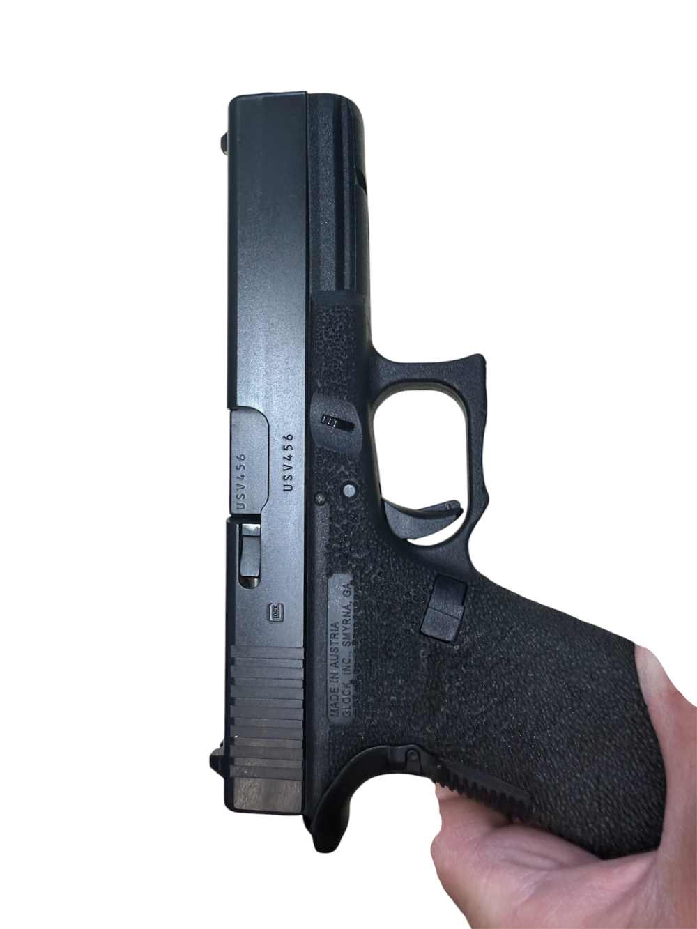 Glock 17 custom stippled frame 9mm Gen 3-img-1