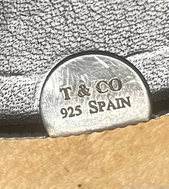 Tiffany & Co Sterling Silver Frame w/1923 Uncirculated Silver Dollar-img-1