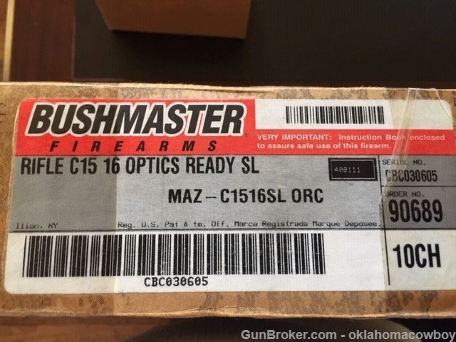 Bushmaster Carbon 15 M4 Style ORC "Optics Ready" 5.56 30 Rd  New in Box-img-4