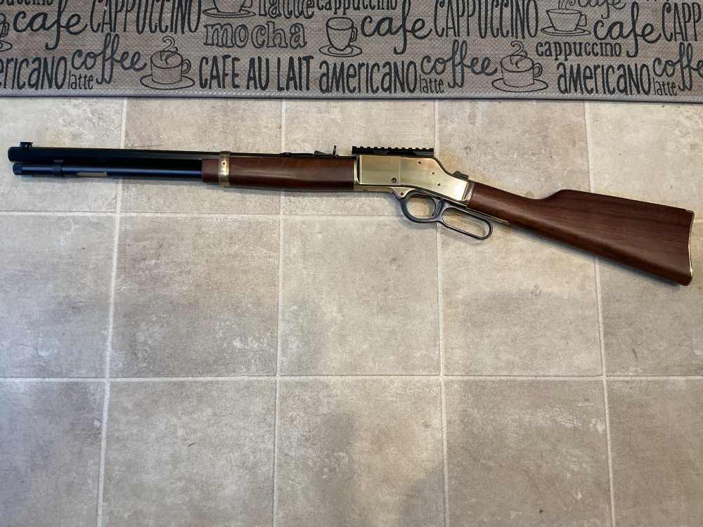 Henry Big Boy brass carbine 44 mag 20” octagon H006 as new no box-img-1