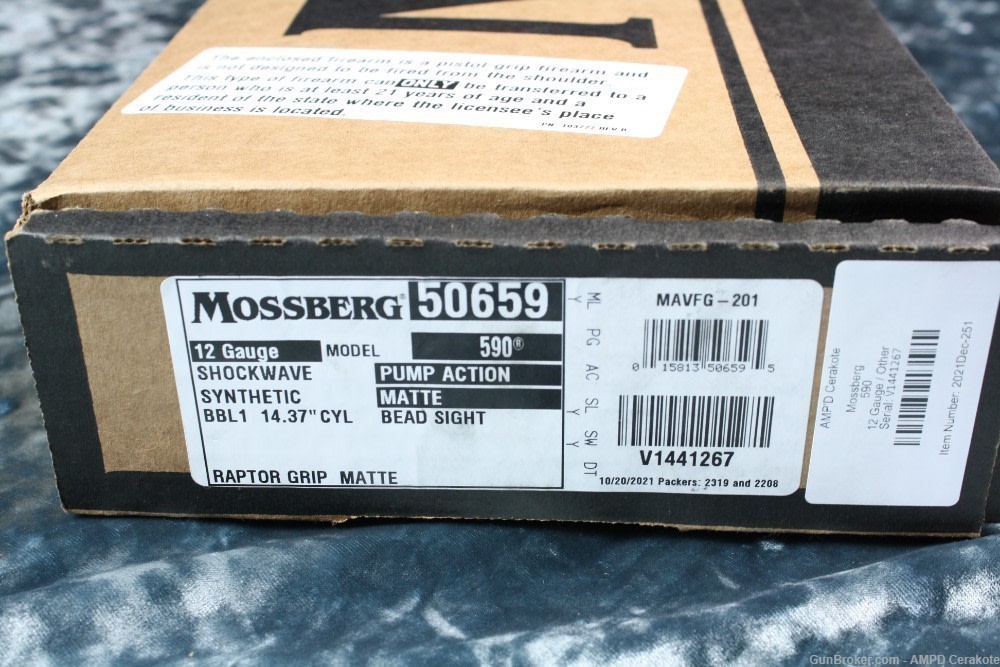 NEW Mossberg 590 Shockwave 12 Gauge Cerakote Elite-200 FDE Two Tone-img-19