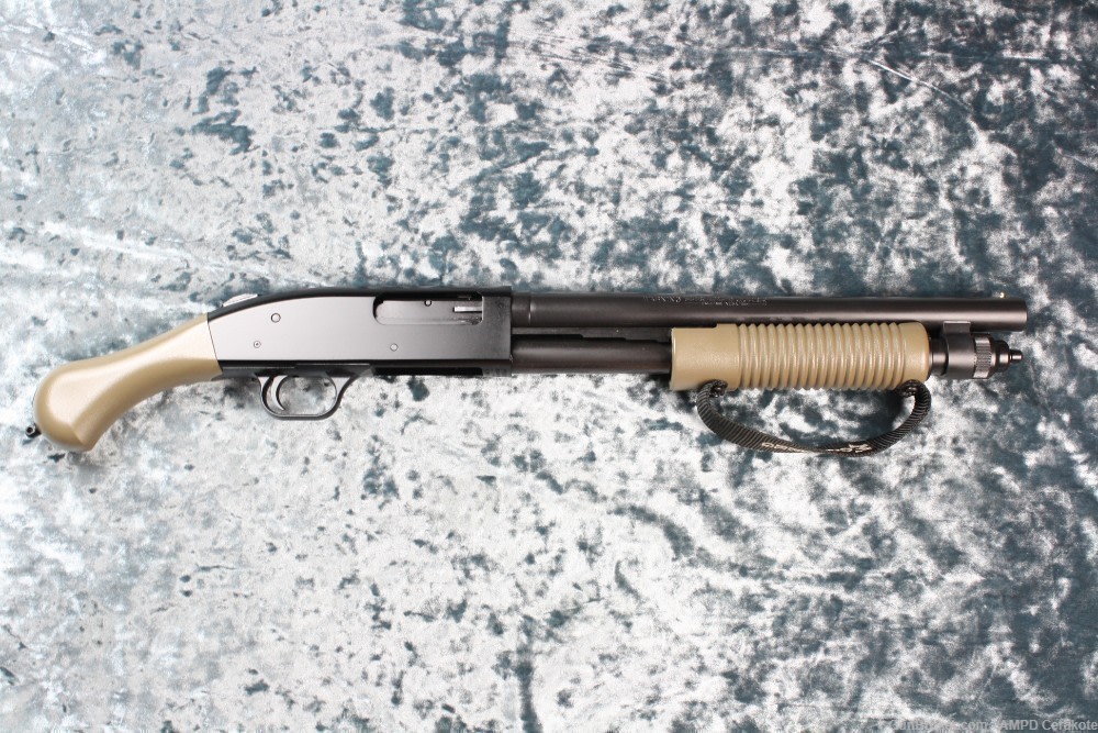 NEW Mossberg 590 Shockwave 12 Gauge Cerakote Elite-200 FDE Two Tone-img-0