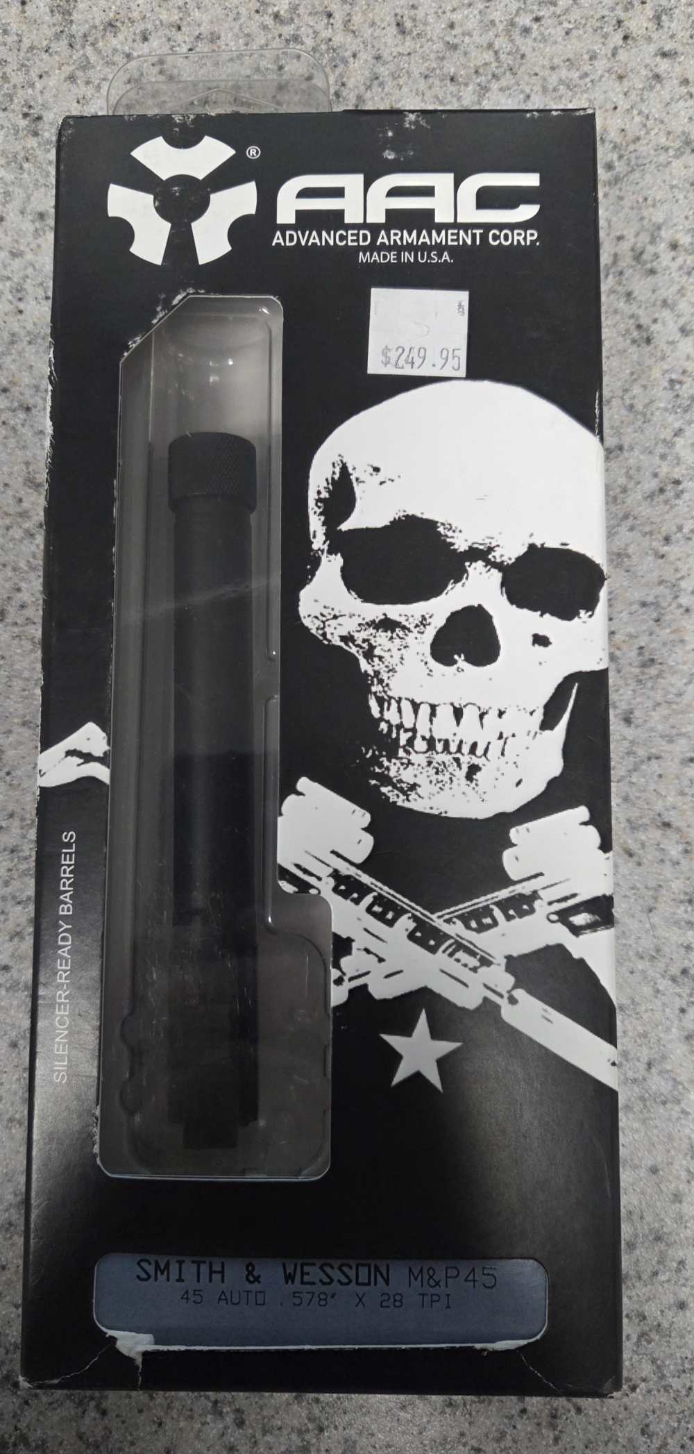 AAC Smith & Wesson M&P45 1.0 threaded barrel .578x28-img-0