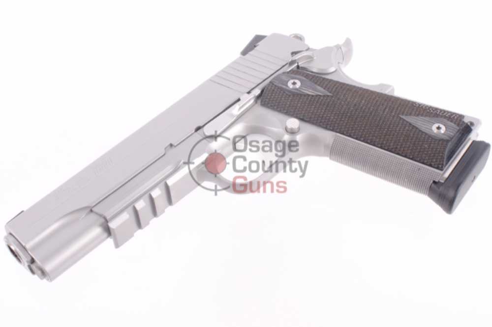 Sig Sauer 1911 Stainless Railed w/ NS - CA Compliant - 5" - .45 ACP-img-13