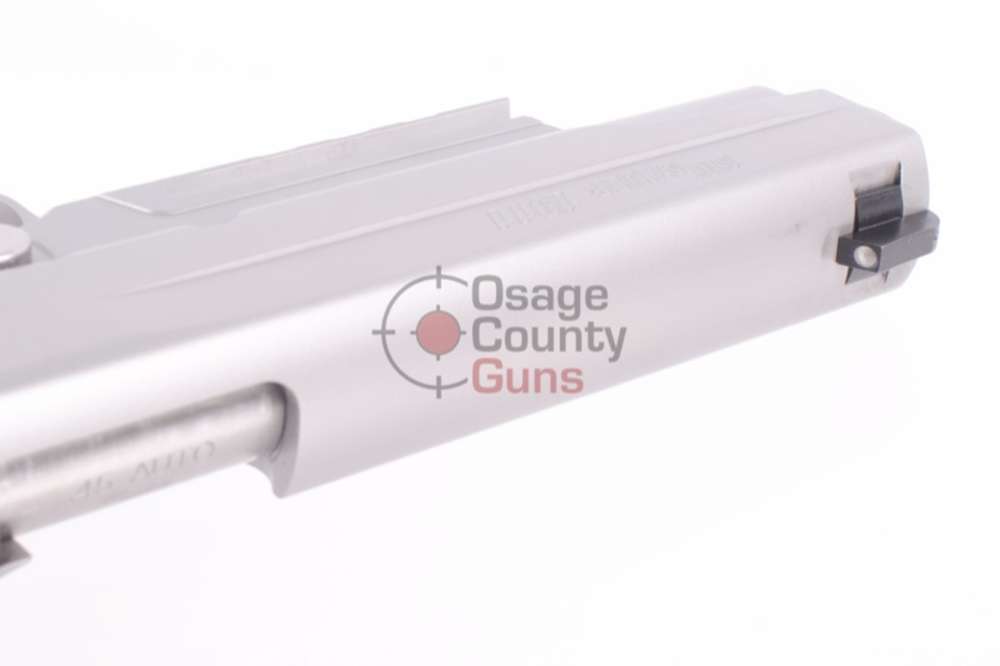 Sig Sauer 1911 Stainless Railed w/ NS - CA Compliant - 5" - .45 ACP-img-8