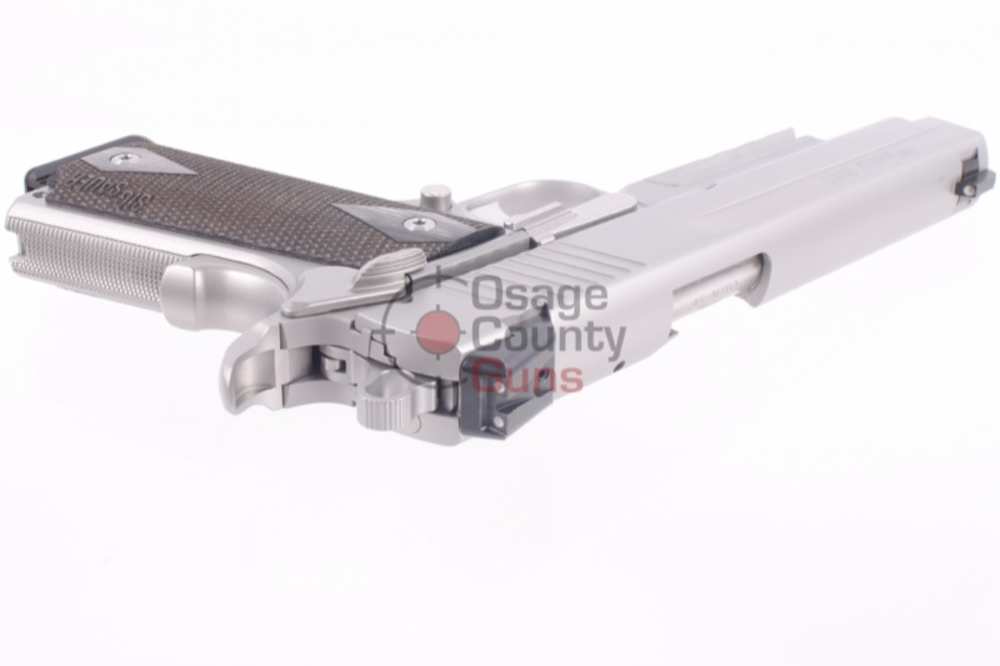 Sig Sauer 1911 Stainless Railed w/ NS - CA Compliant - 5" - .45 ACP-img-7