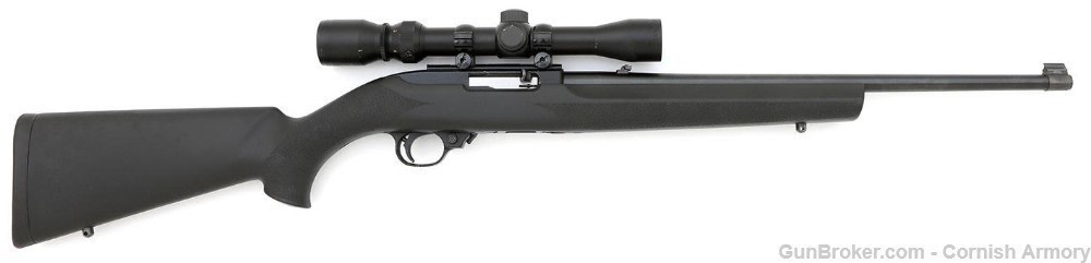 1993 Ruger 10/22 Carbine with scope, Hogue stock p/n 01103 1103-img-1