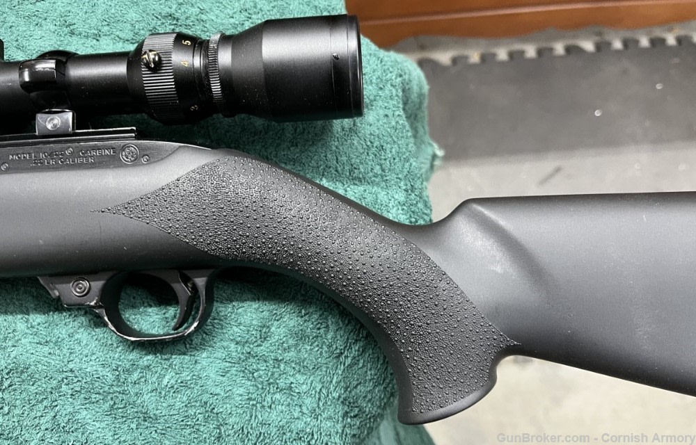 1993 Ruger 10/22 Carbine with scope, Hogue stock p/n 01103 1103-img-4