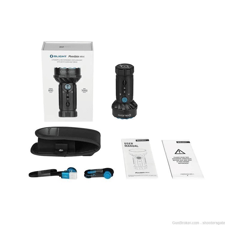 Olight Marauder Mini Powerful LED Flashlight, FREE SHIPPING, SHOOTERSGATE-img-2