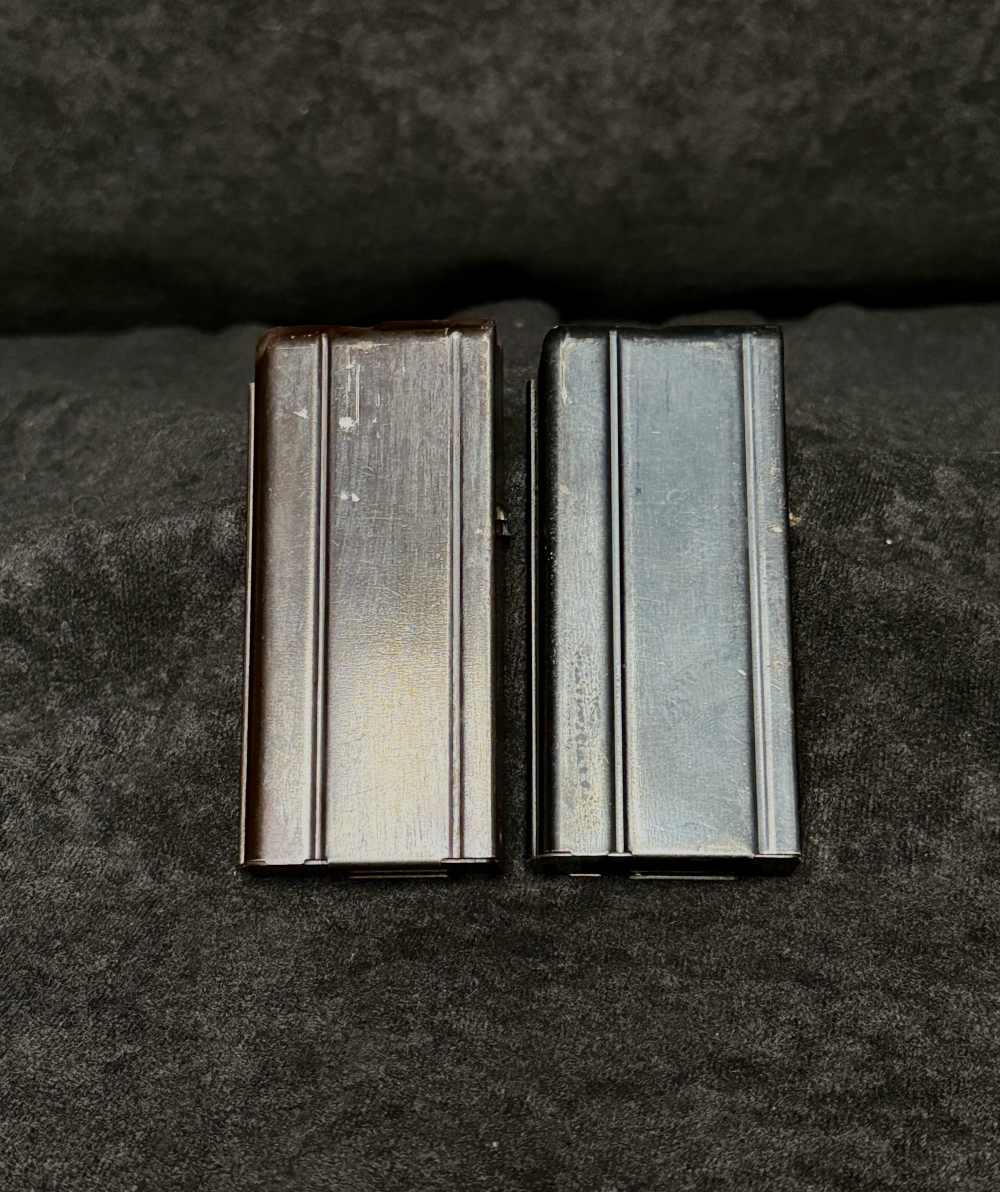 (2) WWII USGI Inland 15rd Magazines in J.S.S. Co. 1943 Mag Pouch -img-3