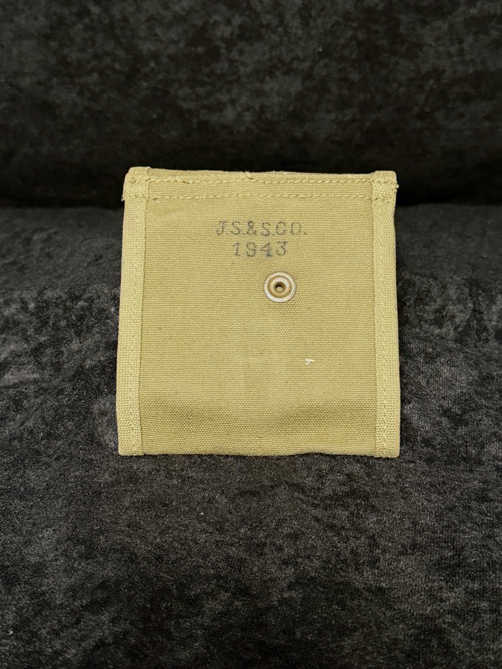 (2) WWII USGI Inland 15rd Magazines in J.S.S. Co. 1943 Mag Pouch -img-2