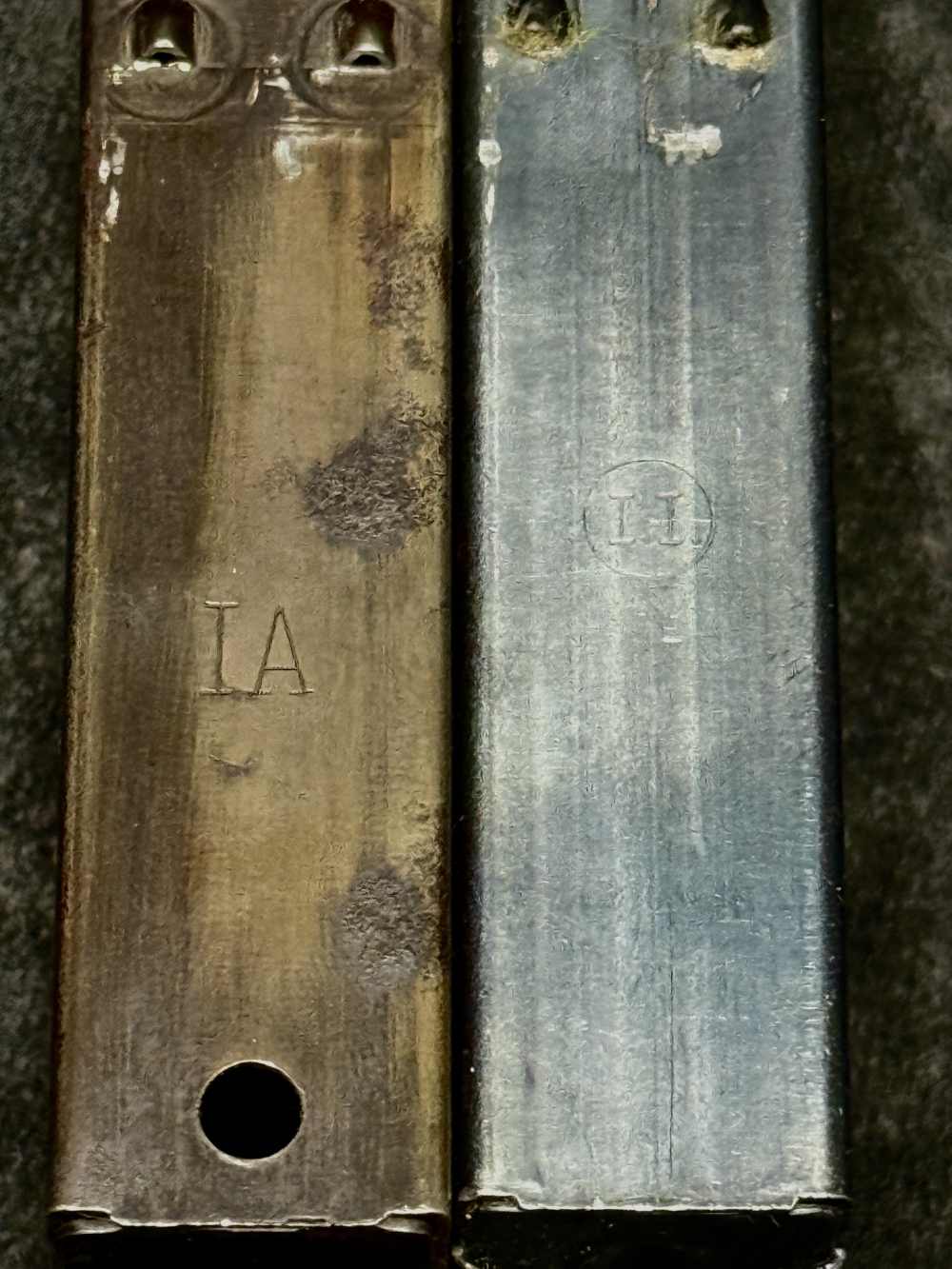 (2) WWII USGI Inland 15rd Magazines in J.S.S. Co. 1943 Mag Pouch -img-5