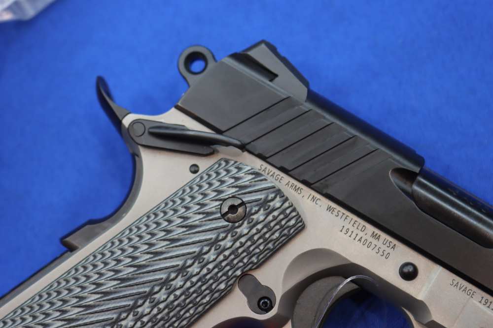 Savage Arms Model 1911 Pistol 45ACP 2-TONE 5" Ambi MS RAIL GUN Night Sight-img-12
