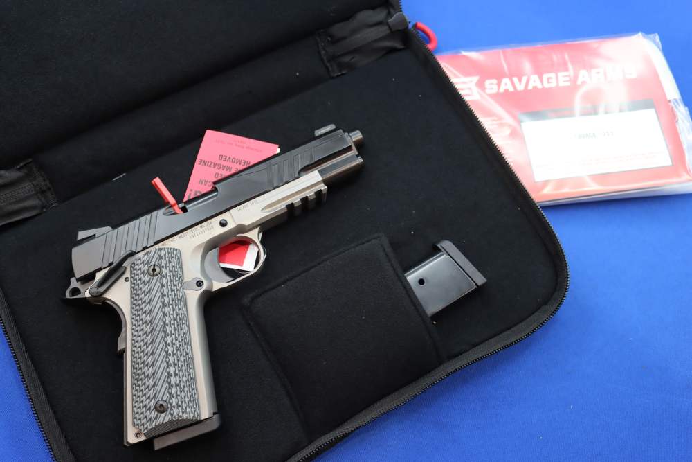 Savage Arms Model 1911 Pistol 45ACP 2-TONE 5" Ambi MS RAIL GUN Night Sight-img-28