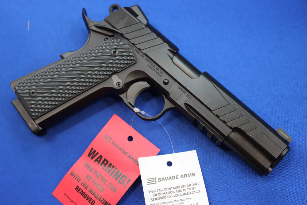 Savage Arms Model 1911 Pistol 45ACP BLK 5" Ambi Safety RAIL GUN Night Sight-img-9