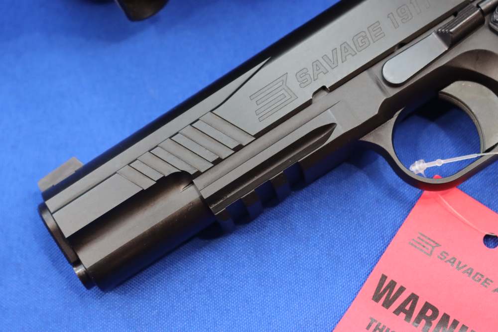 Savage Arms Model 1911 Pistol 45ACP BLK 5" Ambi Safety RAIL GUN Night Sight-img-3