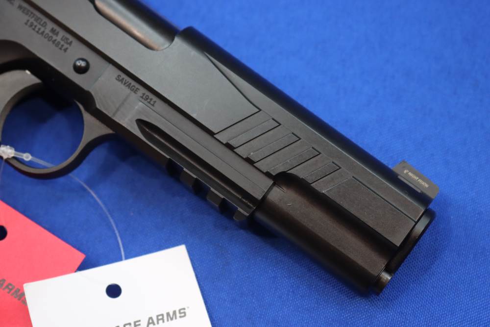 Savage Arms Model 1911 Pistol 45ACP BLK 5" Ambi Safety RAIL GUN Night Sight-img-10