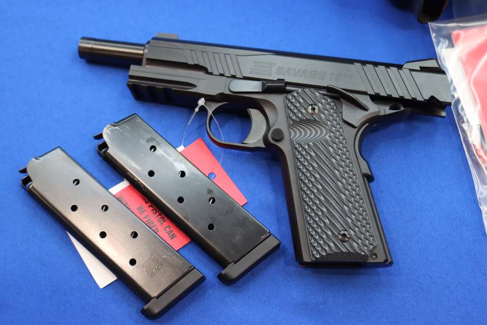 Savage Arms Model 1911 Pistol 45ACP BLK 5" Ambi Safety RAIL GUN Night Sight-img-24