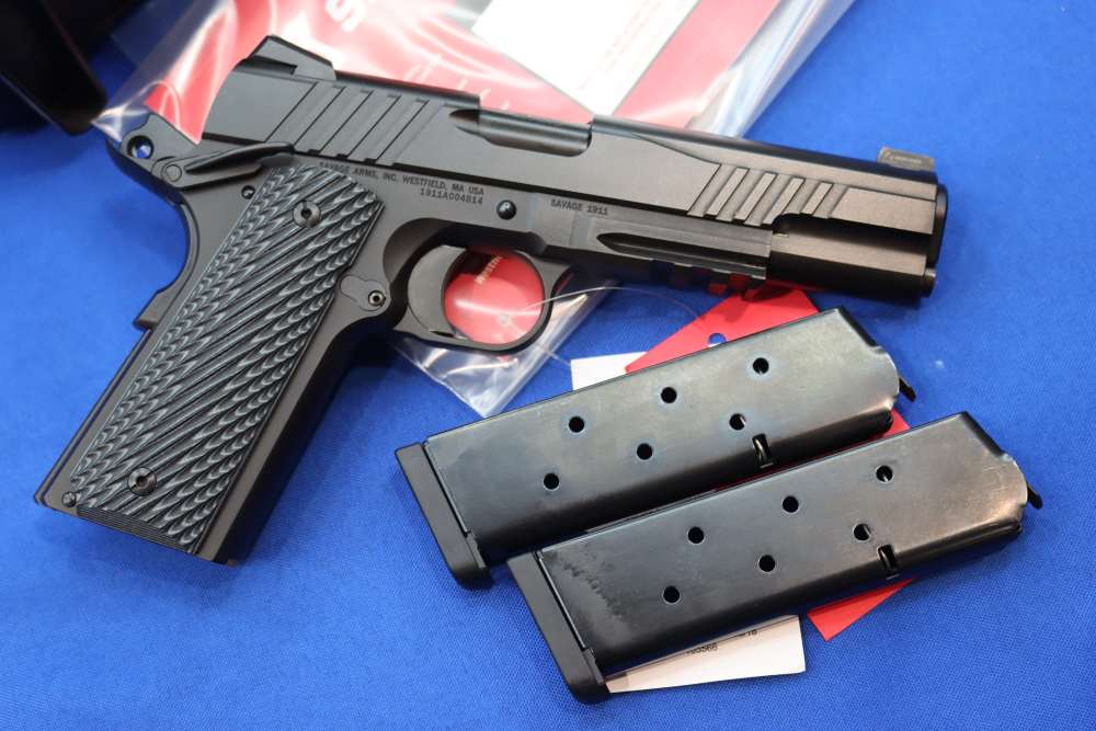 Savage Arms Model 1911 Pistol 45ACP BLK 5" Ambi Safety RAIL GUN Night Sight-img-25