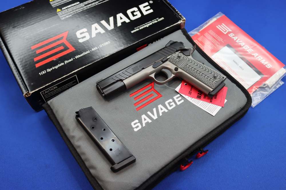 Savage Arms Model 1911 Pistol 45ACP 2-Tone 5" Ambi Safety Night Sight NEW-img-0