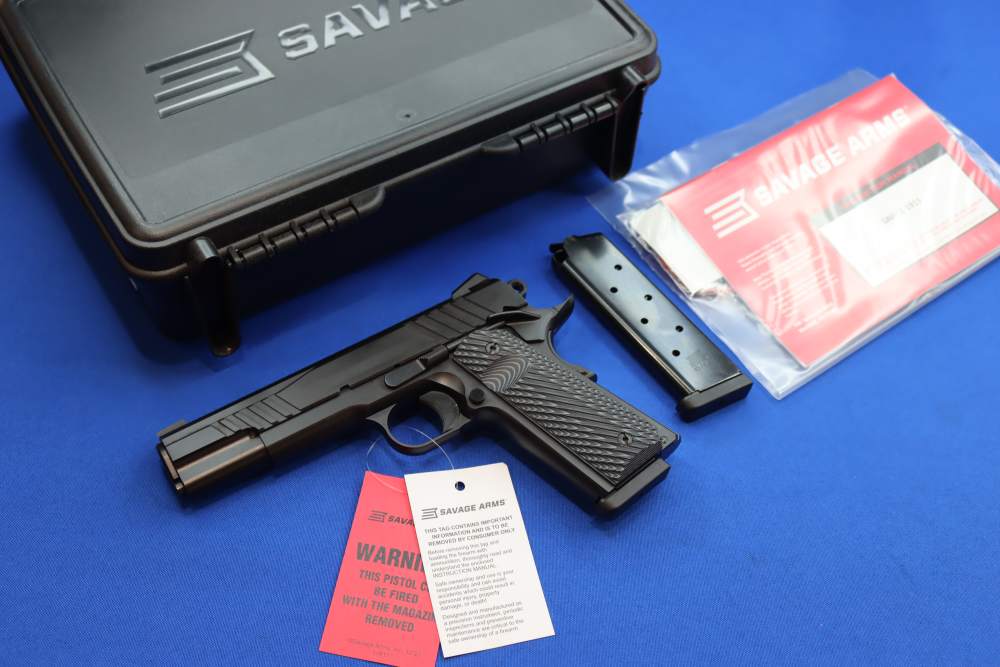Savage Arms Model 1911 Pistol 45ACP BLACK 5" Ambi Safety Single Action NEW -img-0