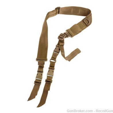 VISM by NcSTAR AARS2PT 2 Point Sling - Tan-img-0