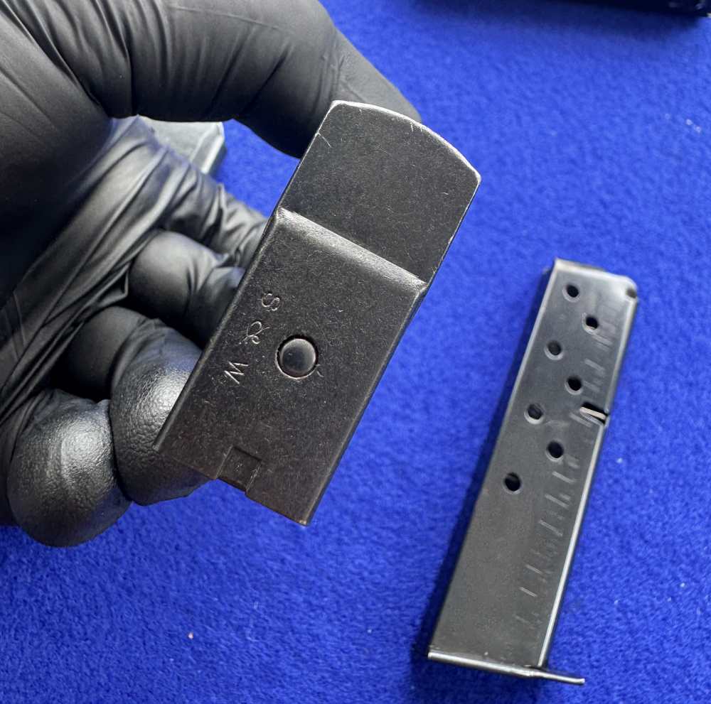 Vintage Smith Wesson model 39, 39-2 Magazines 9mm 8 Rnd Blued Steel X Follo-img-6