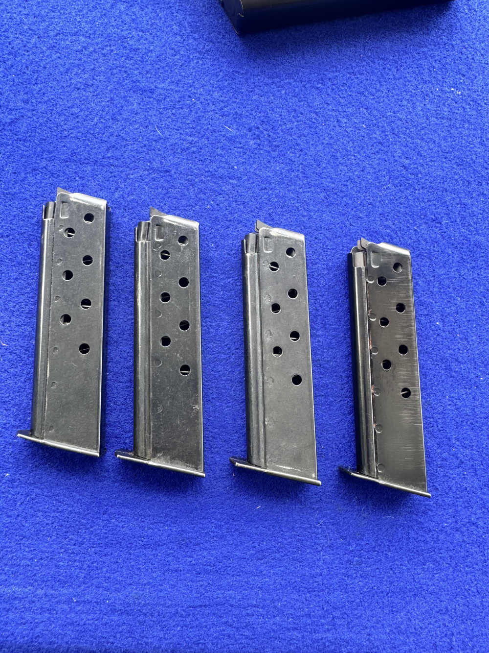 Vintage Smith Wesson model 39, 39-2 Magazines 9mm 8 Rnd Blued Steel X Follo-img-1