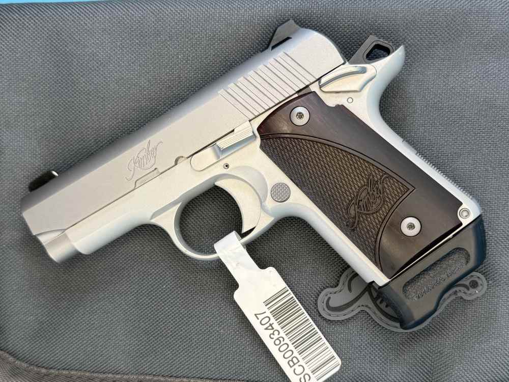 Kimber Micro 9 9mm Stainless Rosewood 2 magazines & holster NEW!-img-3