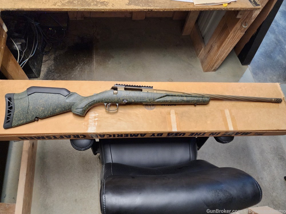 NEW RUGER AMERICAN GENERATION 2 .300 WIN MAG 22" THREADED GREEN SPLATTER WM-img-0