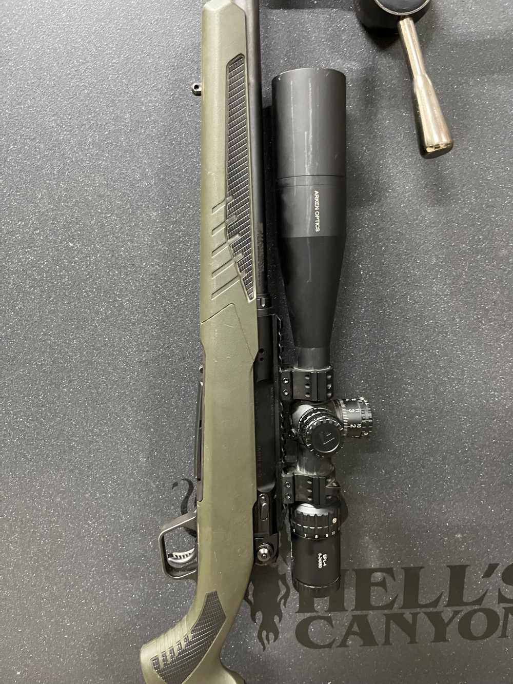 Savage impulse 6.5 creedmoor hog hunter OD Green 24X50 Arken scope READ-img-8